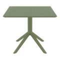 ΣΚΑΙ ΤΡΑΠΕΖΙ 70X70X74εκ. OLIVE GREEN ΠΟΛ/ΝΙΟΥ - 20.0253