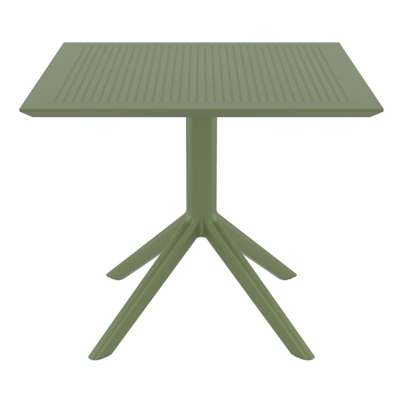 ΣΚΑΙ ΤΡΑΠΕΖΙ 70X70X74εκ. OLIVE GREEN ΠΟΛ/ΝΙΟΥ - 20.0253