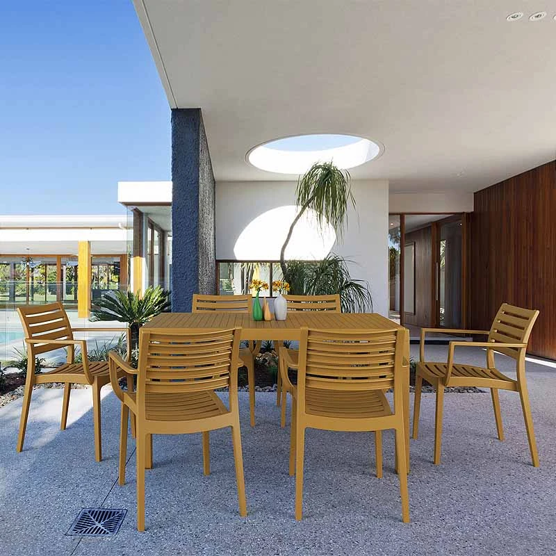 Πολυθρόνα πολυπροπυλενίου σε teak χρώμα 58x58x82 εκ. ARTEMIS SIESTA