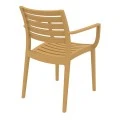 Πολυθρόνα πολυπροπυλενίου σε teak χρώμα 58x58x82 εκ. ARTEMIS SIESTA
