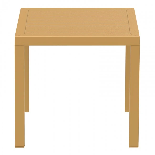 Τραπέζι κήπου πολυπροπυλενίου 80x80x75εκ. χρώμα teak ARES SIESTA