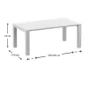 ΒΕΓΚΑΣ WHITE 100X180/220εκ. ΕΠΕΚΤ.ΤΡΑΠΕΖΙ ΠΟΛ/ΝΙΟΥ - 20.0575