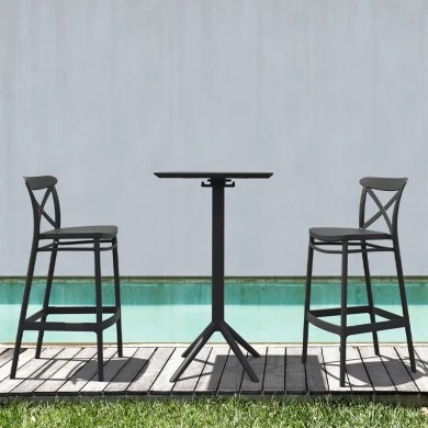 ΚΡΟΣ ΣΚΑΜΠΟ 75εκ. BLACK ΠΟΛ/ΝΙΟΥ - 20.0606