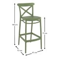 ΚΡΟΣ ΣΚΑΜΠΟ 75εκ. OLIVE GREEN ΠΟΛ/ΝΙΟΥ - 20.0609
