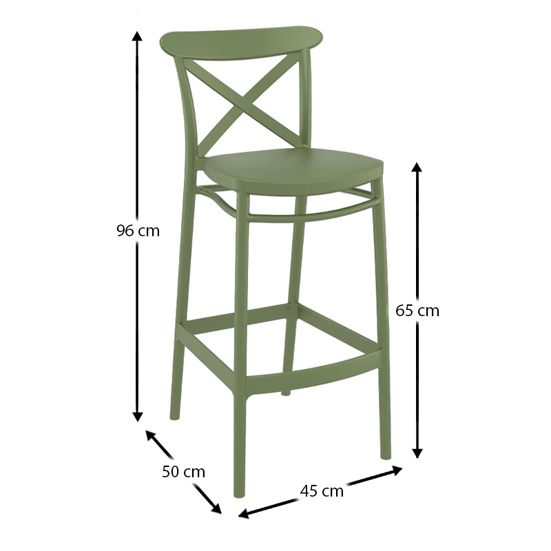 ΚΡΟΣ ΣΚΑΜΠΟ 65εκ.(Σ4)OLIVE GREEN ΠΟΛ/ΝΙΟΥ - 20.0618