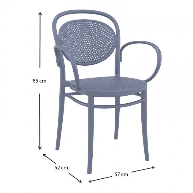 ΜΑΡΣΕΛ XL DARK GREY ΠΟΛΥΘΡΟΝΑ ΠΟΛ/ΝΙΟΥ - 20.0643