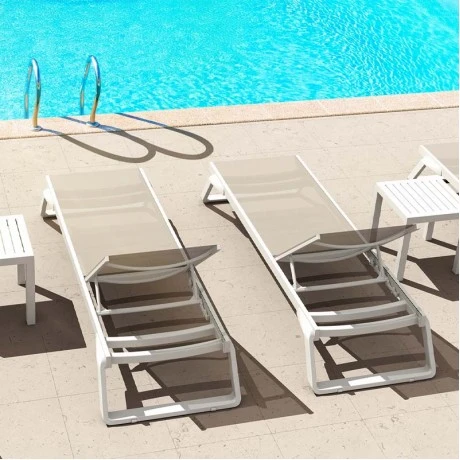 TROPIC ΞΑΠΛΩΣΤΡΑ WHITE/TAUPE ΠΟΛ/ΝΙΟΥ
