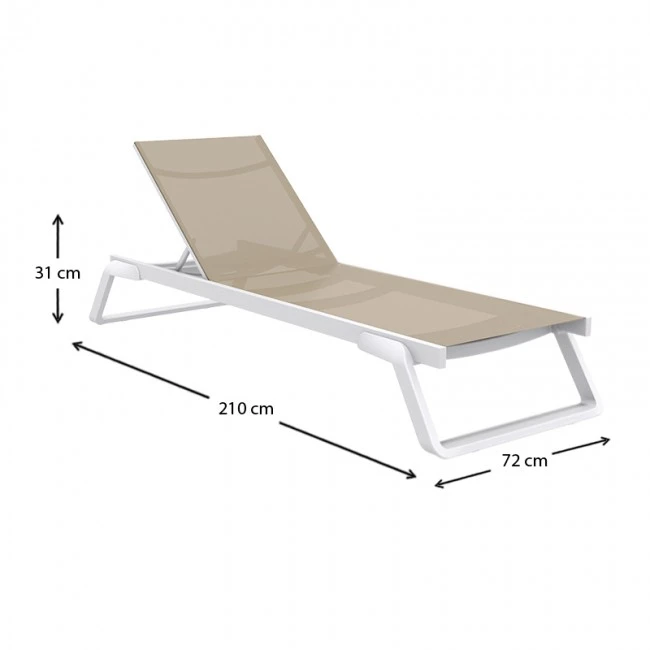 TROPIC ΞΑΠΛΩΣΤΡΑ WHITE/TAUPE ΠΟΛ/ΝΙΟΥ