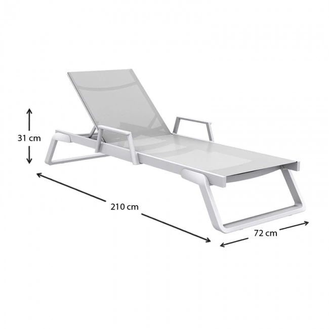TROPIC ΞΑΠΛΩΣΤΡΑ ΜΕ ΜΠΡΑΤΣΑ WHITE/WHITE ΠΟΛ/ΝΙΟΥ