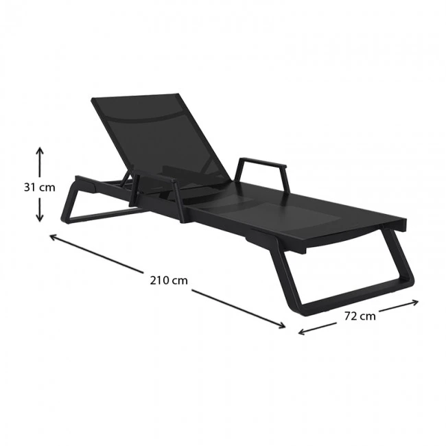 TROPIC ΞΑΠΛΩΣΤΡΑ ΜΕ ΜΠΡΑΤΣΑ BLACK/BLACK ΠΟΛ/ΝΙΟΥ