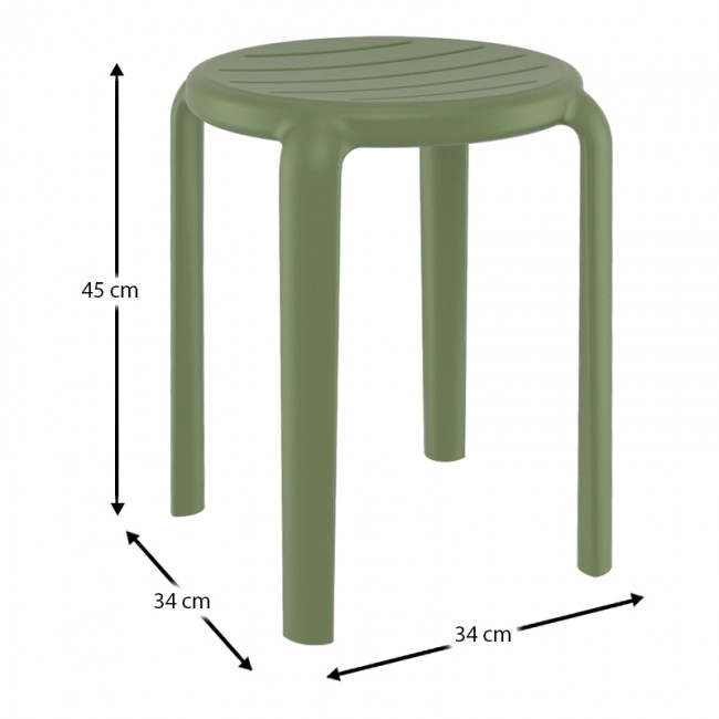 TOM 45εκ. ΣΚΑΜΠΟ OLIVE GREEN ΠΟΛ/ΝΙΟΥ