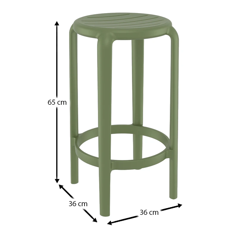 TOM 65εκ. ΣΚΑΜΠΟ OLIVE GREEN ΠΟΛ/ΝΙΟΥ