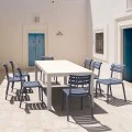 ATLANTIC WHITE 100X140/210Χ76εκ. ΕΠΕΚΤ.ΤΡΑΠΕΖΙ ΠΟΛ/ΝΙΟΥ
