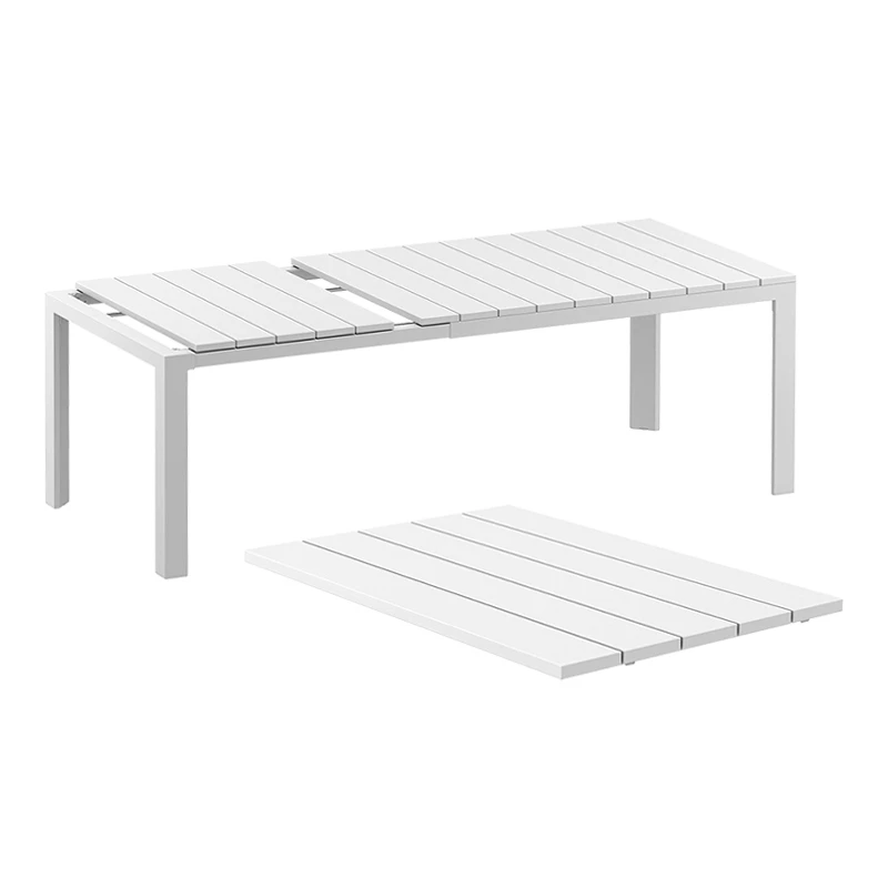 ATLANTIC WHITE 100X140/210Χ76εκ. ΕΠΕΚΤ.ΤΡΑΠΕΖΙ ΠΟΛ/ΝΙΟΥ