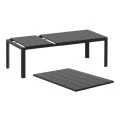 ATLANTIC BLACK 100X140/210Χ76εκ. ΕΠΕΚΤ.ΤΡΑΠΕΖΙ ΠΟΛ/ΝΙΟΥ