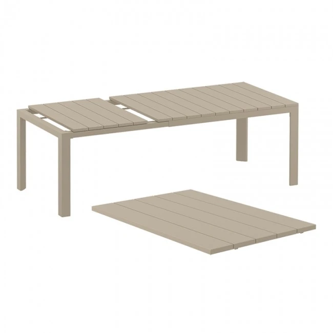 ATLANTIC TAUPE 100X140/210Χ76εκ. ΕΠΕΚΤ.ΤΡΑΠΕΖΙ ΠΟΛ/ΝΙΟΥ