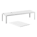 ATLANTIC WHITE 100X210/280Χ76εκ. ΕΠΕΚΤ.ΤΡΑΠΕΖΙ ΠΟΛ/ΝΙΟΥ