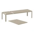 ATLANTIC TAUPE 100X210/280Χ76εκ. ΕΠΕΚΤ.ΤΡΑΠΕΖΙ ΠΟΛ/ΝΙΟΥ