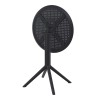 SKY BLACK Φ105X74εκ. ΤΡΑΠΕΖΙ ΠΟΛ/ΝΙΟΥ