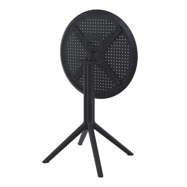 SKY BLACK Φ105X74εκ. ΤΡΑΠΕΖΙ ΠΟΛ/ΝΙΟΥ