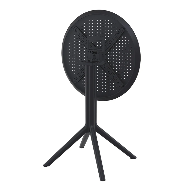 SKY BLACK Φ105X74εκ. ΤΡΑΠΕΖΙ ΠΟΛ/ΝΙΟΥ