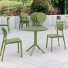 SKY OLIVE GREEN Φ105X74εκ. ΤΡΑΠΕΖΙ ΠΟΛ/ΝΙΟΥ