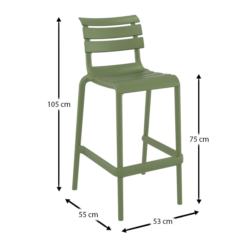HELEN 75εκ. ΣΚΑΜΠΟ OLIVE GREEN ΠΟΛ/ΝΙΟΥ
