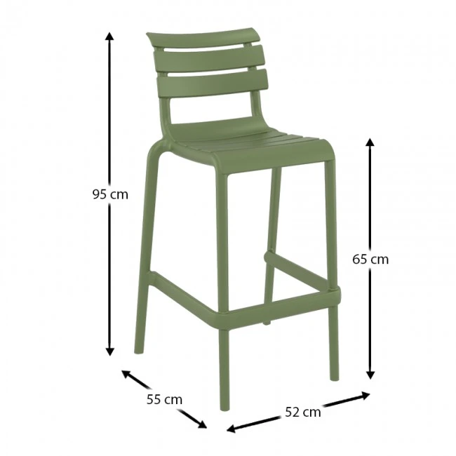 HELEN 65εκ. ΣΚΑΜΠΟ OLIVE GREEN ΠΟΛ/ΝΙΟΥ