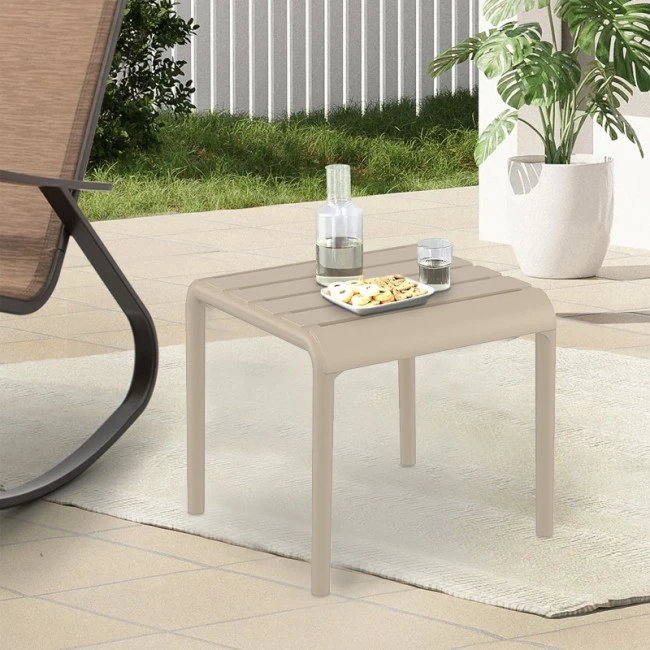 PARIS TAUPE ΤΡΑΠΕΖΙ 42X41X40εκ. ΠΟΛ/ΝΙΟΥ