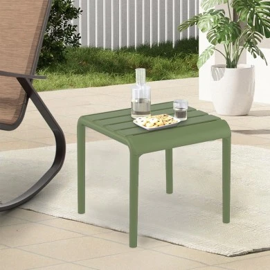 PARIS OLIVE GREEN ΤΡΑΠΕΖΙ 42X41X40εκ. ΠΟΛ/ΝΙΟΥ