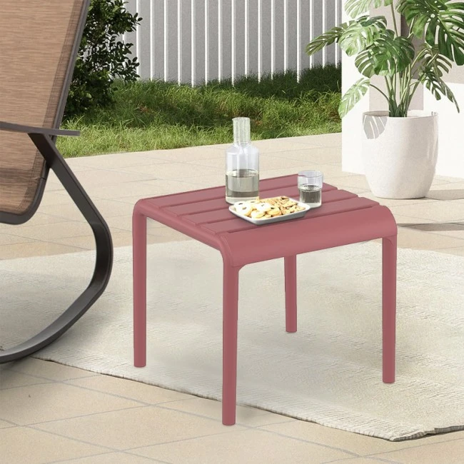 PARIS MARSALA ΤΡΑΠΕΖΙ 42X41X40εκ. ΠΟΛ/ΝΙΟΥ