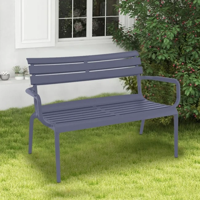 PARIS ΚΑΝΑΠΕΣ DARK GREY 116X70X75εκ. ΠΟΛ/ΝΙΟΥ