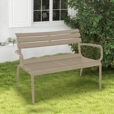 PARIS ΚΑΝΑΠΕΣ TAUPE 116X70X75εκ. ΠΟΛ/ΝΙΟΥ