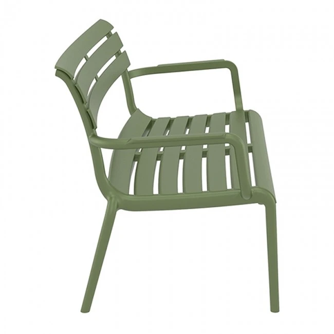 PARIS ΚΑΝΑΠΕΣ OLIVE GREEN 116X70X75εκ. ΠΟΛ/ΝΙΟΥ