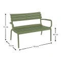 PARIS ΚΑΝΑΠΕΣ OLIVE GREEN 116X70X75εκ. ΠΟΛ/ΝΙΟΥ