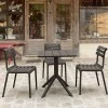 PARIS BLACK 70X70X74εκ. ΤΡΑΠΕΖΙ ΠΟΛ/ΝΙΟΥ