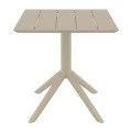 PARIS TAUPE 70X70X74εκ. ΤΡΑΠΕΖΙ ΠΟΛ/ΝΙΟΥ
