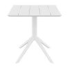 PARIS WHITE 80X80X74εκ. ΤΡΑΠΕΖΙ ΠΟΛ/ΝΙΟΥ