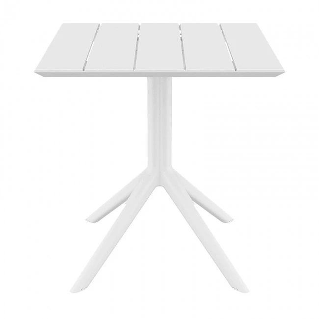 PARIS WHITE 80X80X74εκ. ΤΡΑΠΕΖΙ ΠΟΛ/ΝΙΟΥ