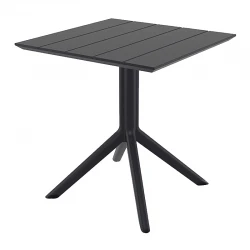 PARIS BLACK 80X80X74εκ. ΤΡΑΠΕΖΙ ΠΟΛ/ΝΙΟΥ