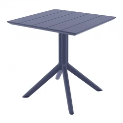 PARIS DARK GREY 80X80X74εκ. ΤΡΑΠΕΖΙ ΠΟΛ/ΝΙΟΥ