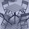 PARIS DARK GREY 80X80X74εκ. ΤΡΑΠΕΖΙ ΠΟΛ/ΝΙΟΥ