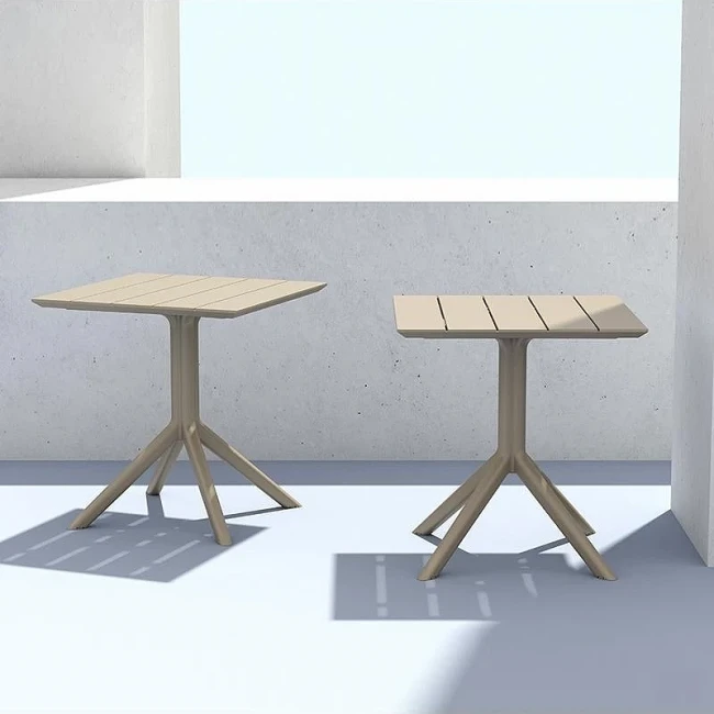 PARIS TAUPE 80X80X74εκ. ΤΡΑΠΕΖΙ ΠΟΛ/ΝΙΟΥ