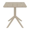 PARIS TAUPE 80X80X74εκ. ΤΡΑΠΕΖΙ ΠΟΛ/ΝΙΟΥ