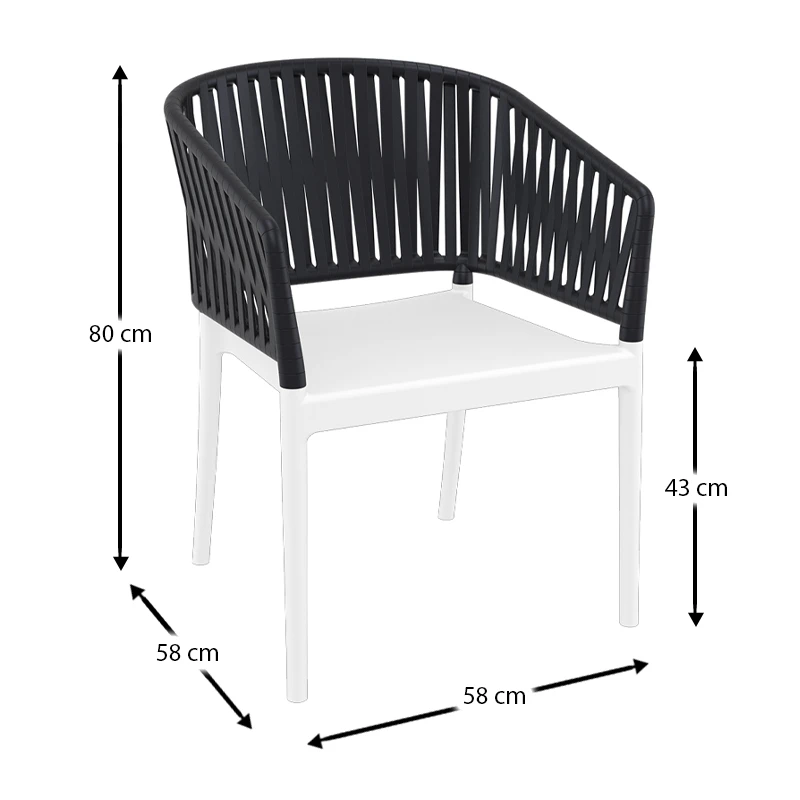 PORTOFINO WHITE/BLACK ΠΟΛΥΘΡΟΝΑ ΠΟΛ/ΝΙΟΥ