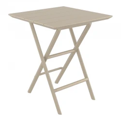 HELEN TAUPE 60Χ60X74εκ. ΤΡΑΠΕΖΙ ΠΤΥΣ/ΝΟ ΠΟΛ/ΝΙΟΥ