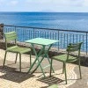 HELEN OPALINE GREEN 60Χ60X74εκ. ΤΡΑΠΕΖΙ ΠΤΥΣ/ΝΟ ΠΟΛ/ΝΙΟΥ