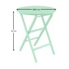 HELEN OPALINE GREEN Φ60X74εκ. ΤΡΑΠΕΖΙ ΠΤΥΣ/ΝΟ ΠΟΛ/ΝΙΟΥ