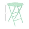 HELEN OPALINE GREEN Φ60X74εκ. ΤΡΑΠΕΖΙ ΠΤΥΣ/ΝΟ ΠΟΛ/ΝΙΟΥ