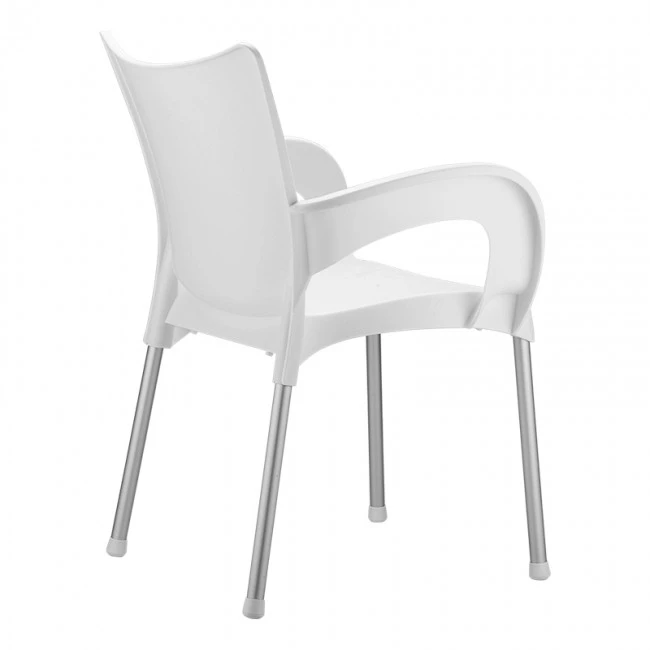 Πολυθρόνα πολυπροπυλενίου σε λευκό χρώμα 58x53x83 εκ. ROMEO SIESTA